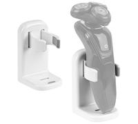Linkidea Confezione da 2 supporti autoadesivi da parete per rasoio elettrico da bagno, organizer per riporre rasoi elettrici compatibili con Philips Norelco 2400, 7000, 3600 Series, Braun Series 3, 5