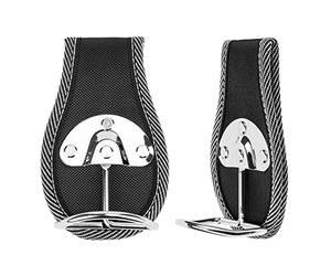 Linkidea Confezione da 2 supporti per cinture, martello in acciaio resistente, supporto per cintura per attrezzi con martello, ascia o chiave (nero)