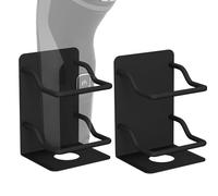 Linkidea Confezione da 2 supporti per rasoio da doccia in acciaio inossidabile, organizer impermeabile per rasoio elettrico, compatibile con Braun Series 5 e Philips Norelco 2400/5000/9000 (nero)