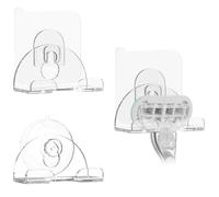 Linkidea - Confezione da 3 porta rasoio da bagno, con ventosa e supporto adesivo da parete, compatibile con Fusion 5, ProGlide Shield, Vector 3, Sensor 3