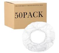 Linkidea Confezione da 50 coperture antipolvere usa e getta per elettrodomestici da cucina, sacchetti in plastica trasparente elastica per cuociriso, friggitrici ad aria e fornelli lenti (trasparenti)