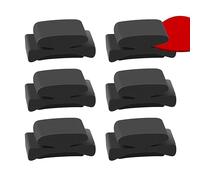 Linkidea Confezione da 6 plettri in gomma per chitarra, basso, ukulele spessi (nero)