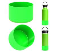 Linkidea Copri Bottiglia d'Acqua Compatibile con Hydro Flask Bocca Standard 12 oz/14 oz/16 oz/18 oz/20 oz/21 oz/24 oz, Protezione del Coperchio del Fondo della Bottiglia in Silicone (Verde)