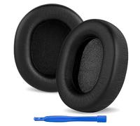 Linkidea Cuscinetti di ricambio compatibili con SteelSeries Arctis Prime Arctis PRO Arctis 9X Arctis 7 Arctis 5 Arctis 3, coprimoorecchie, auricolari (pelle proteica/nero)