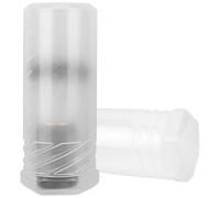 Linkidea - Custodia da viaggio da 2 pezzi con supporto impermeabile per pennelli da barba, organizer portatile per la cura della persona da uomo, compatibile con pennelli grandi (bianco)
