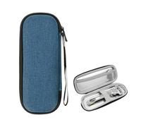 Linkidea Custodia da viaggio in EVA rigida generica, custodia da viaggio per rasoio, accessori da rasatura, borsa portatile da viaggio compatibile con Gillette Fusion 5 Power, Mach 3 (blu navy)