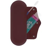 Linkidea Custodia da viaggio manuale per spazzolino da denti e dentifricio, compatibile con Colgate ExtraClean, Oral-B CrossAction, custodia in silicone con chiusura magnetica, custodia protettiva