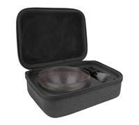 Linkidea Custodia da viaggio per ciotola e pennello da barba, organizer rigido protettivo adatto a ciotole fino a 4,1" di diametro, contenitore compatto e portatile per il kit da barba (solo custodia)