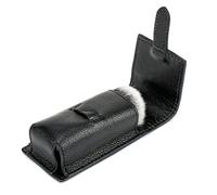 Linkidea Custodia da Viaggio per Pennelli da Barba, Borsa Organizer Portatile, Supporto Compatto Compatibile con Pennelli da Barba di Piccole Dimensioni (Nero)