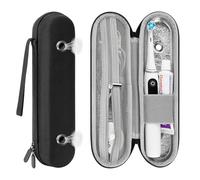 Linkidea Custodia da viaggio per spazzolino elettrico e dentifricio, compatibile con Oral-b Pro 1500 8000, Philips Sonicare 5100, 6100, 9900, 4100, Nero , M, Portatile