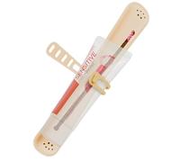 Linkidea Custodia da viaggio per spazzolino manuale, con tracolla, per dentifricio, contenitore in silicone, custodia protettiva compatibile con Oral-B CrossAction, Colgate 360 Optic White Advanced