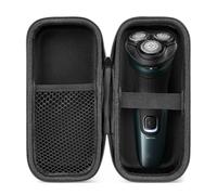 Linkidea Custodia da viaggio rigida di sicurezza per rasoi elettrici, organizer per accessori da barba elettrica, compatibile con Philips S2, S3 Series, Remington, MAX-T (nero)