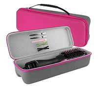 Linkidea Custodia da Viaggio Rigida per Spazzola per Asciugacapelli Revlon, Asciugacapelli Hot Tools One-Step e Styler Volumizzante, Custodia per Spazzola ad Aria Calda (Rosa Rossa)