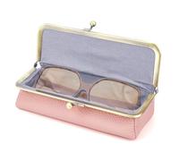 Linkidea Custodia extra large per occhiali da sole, in pelle vegana, organizer per occhiali da sole oversize, borsa morbida compatibile con Gucci GG0528S GG0900S (Rosa)