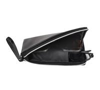 Linkidea Custodia grande per occhiali da sole, in pelle vegana, organizer morbida per occhiali da sole, compatibile con CELINE CL40227U VERSSACE VE4395 GUCC1 GG0595S GG0875S, Nero , L