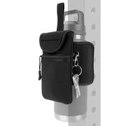 Linkidea - Custodia Magnetica per Borraccia Compatibile con Yeti Rambler da 18oz/20oz/24oz/32oz, Hydro Flask a Bocca Larga, Borsa per Borraccia da Palestra con Tasche, Nero