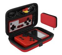 Linkidea Custodia per console portatile, borsa protettiva da viaggio per mini console retrò, ideale per riporre cavo di ricarica, tappi per le orecchie, batterie e accessori (rossa)