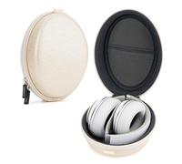 Linkidea Custodia per cuffie compatibile con Beats Studio3.0, Studio2.0, Skullcandy Crusher ANC, Crusher Wireless, custodia pieghevole, custodia protettiva di ricambio rigida da viaggio (oro opaco)