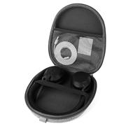 Linkidea Custodia per cuffie compatibile con Jabra, Skullcandy, Mpow, Shure, Sennheiser, custodia rigida da viaggio protettiva con cavo, caricabatterie (grigio)