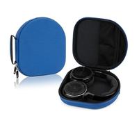 Linkidea Custodia per cuffie compatibile con Sennheiser PXC 550-II, Corsair Virtuoso PRO, JBL Live 650BTNC, custodia protettiva di ricambio rigida da viaggio con vano per cavi (blu)