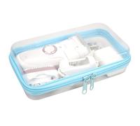 Linkidea Custodia per depilazione per bikini, compatibile con Braun Epilator Silk-epil 9, 7, Panasonic ES-AWL6AG, Remington Smooth & Silky Trimmer, borsa da viaggio da donna (bianco)