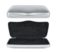 Linkidea Custodia per occhiali da sole oversize, Borsa da viaggio per occhiali da vista, compatibile con DIOR Missdior B1U EverDior A1U Rayban Aviator Titanium (Argento)