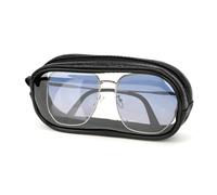 Linkidea Custodia per occhiali da sole oversize,custodia per occhiali con montatura grande,borsa da viaggio per occhiali compatibile con Rayban Aviator Large Metal/Rettangolare/Jackie Ohh II Butterfly