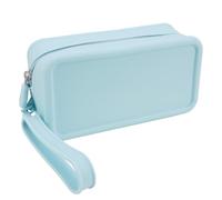 Linkidea Custodia per Rasoio Donna,Cofanetto da Viaggio in Silicone Protettivo per Trimmer Bikini&Epilatore, Borsa Porta Rasoi compatibile con Braun Silk-epil 9,Philips SatinShave&OLOV(Blu/Solo Borsa)