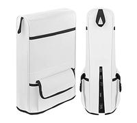 Linkidea Custodia protettiva per controller PS5, copertura antipolvere in nylon per console di gioco, custodia protettiva antigraffio compatibile con console Playstation 5 (bianco)