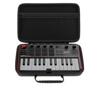 Linkidea Custodia rigida compatibile con Akai Professional MPK Mini MK3-25 Key Ultra-Portable USB MIDI Drum Pad e tastiera Controller Borsa da trasporto (grigio scuro)