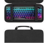 Linkidea Custodia rigida da viaggio compatibile con tastiera TKL Tenkeyless wireless/cablata, computer a 87 tasti, custodia protettiva per il trasporto