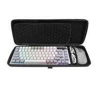 Linkidea Custodia rigida da viaggio per tastiera compatta al 75%, custodia protettiva per computer a 84 tasti wireless/cablata con custodia protettiva, compatibile con ASUS ROG Azoth 75%