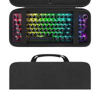 Linkidea Custodia rigida da viaggio per tastiera TKL, custodia protettiva per trasporto per tastiera per PC a 87 tasti, compatibile con Razer Huntsman V2 TKL Tenkeyless
