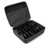 Linkidea Custodia rigida extra large per occhiali da sole, 8 slot oversize per occhiali da viaggio, organizer compatibile con Oakley W0OO9465VE W0OO9471 W0OO9455M RayBan RBS0101S RB4098 RB3825