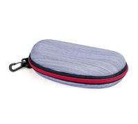 Linkidea Custodia rigida per occhiali da sole extra large, custodia per occhiali da sole oversize, organizer compatibile con Rayban RB3025 RB3712D RB3717 Gucci GG0595S GG0528S GG0900S (Blu)