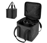 Linkidea Grande borsa portaoggetti per frullatore, borsa portatile con cinghia da polso, organizer con doppia cerniera compatibile con Ninja, adatta al modello QB3001SS (grigio)