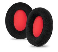 Linkidea HyperX - Cuscinetti di ricambio per cuffie, in velluto, rosso, 2 pezzi