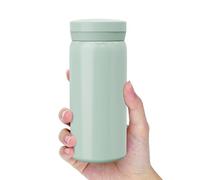 Linkidea Mini borraccia da 200 ml (6,8 oz), borraccia in acciaio inox con isolamento sottovuoto per bevande calde e fredde, piccola e a prova di perdite, ideale per borsa, borsetta e tasca (Verde)