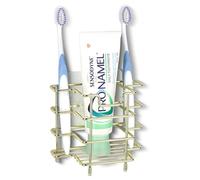 Linkidea Parete Dorata Bagno Doccia Portaspazzolino In Acciaio Inox Spazzolino Elettrico Dentifricio Rasoio Controsoffitto Autoadesivo 3 Slot Scatola di Immagazzinaggio