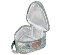 Linkidea Piccoli sacchetti riutilizzabili per sandwich, isolati, per snack, sandwich, leggeri, a prova di perdite, per il pranzo all'aperto, da donna, colore blu