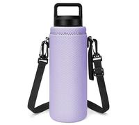 Linkidea Porta Borraccia con Tracolla Compatibile con Borraccia Yeti Rambler da 26oz, Borsa a Tracolla per Borraccia con Tracolla, Viola Chiaro