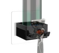 Linkidea Porta rasoio multifunzionale per doccia, compatibile con Gillette Fusion 5 ProGlide, Venus Platinum e ComfortGlide, supporto per gel da barba da bagno (nero)