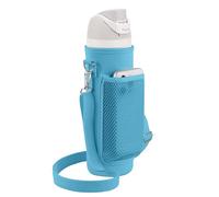 Linkidea Portaborraccia con Tracolla Compatibile con Borraccia Owala FreeSip da 24 oz, Borsa a Tracolla con Tasca in Rete per Telefono, Blu