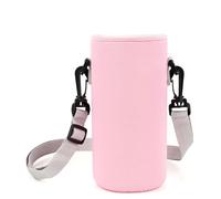 Linkidea Portaborraccia con Tracolla Compatibile con Simple Modern Summit Collection 32oz, Chug Mag 32oz, Hydro Flask Wide Mouth, Portaborraccia a Tracolla, Tracolla (Rosa)