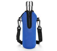 Linkidea Portaborraccia in Neoprene con Tracolla Compatibile con S ORIGINAL, Koodee, MIRA Bottiglia a Forma di Cola da 17 oz, Borsa Termica a Tracolla con Tracolla, Blu