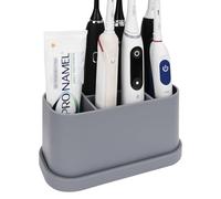 Linkidea Portaspazzolino elettrico, supporto per spazzolino da denti in silicone, 5 scomparti, organizer per spazzolino elettrico, compatibile con Oral-B DB4010, Pro 100 CrossAction, Spinbrush Pro