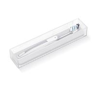 Linkidea portaspazzolino in acrilico con foro di drenaggio, organizer da cassetto per bagno con pietra di diatomite ad asciugatura rapida, compatibile con Colgate Extra Clean e Oral-B CrossAction