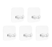 Linkidea - Set da 5 supporti da parete per rasoio Gillette Mach 3, gancio autoadesivo in plastica per doccia, organizer salvaspazio per il bagno