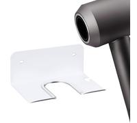 Linkidea Supporto a parete per asciugacapelli, con vite, per bagno, compatibile con Dyson Supersonic Origin, Supersonic Nural (bianco)