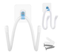 Linkidea, supporto da parete per cuffie/controller da gioco, supporto da parete/clip da muro/staffa da muro/gancio per cuffie VR e controller touch (bianco, 2 pezzi)